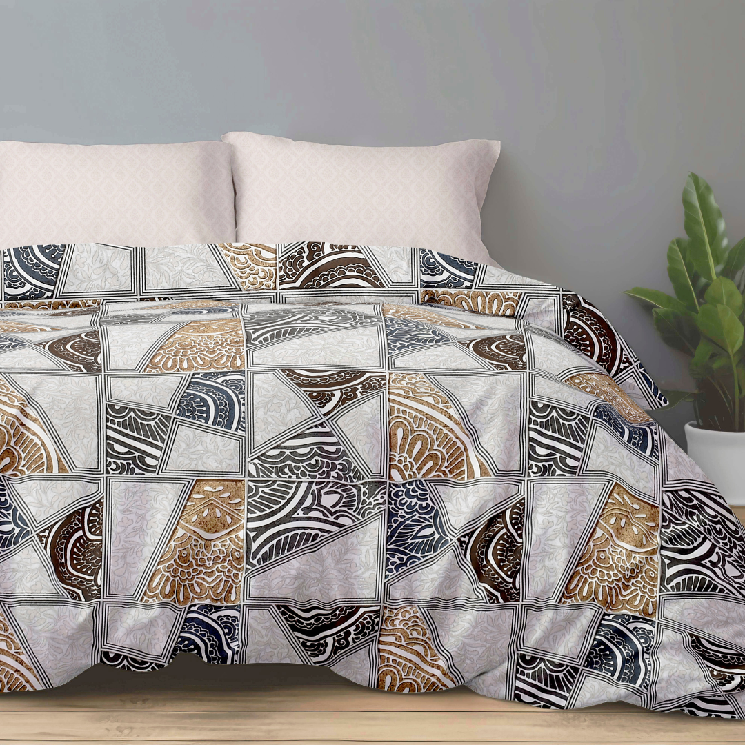 Bonafide Bedsheet – OOA 144 GSM Polyester King Size Set